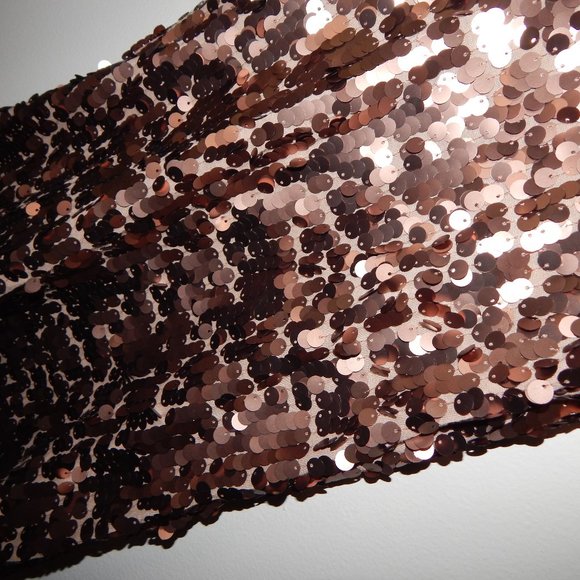 Urban Outfitters Rose Gold Sequined Mini Dress - Picture 5 of 6